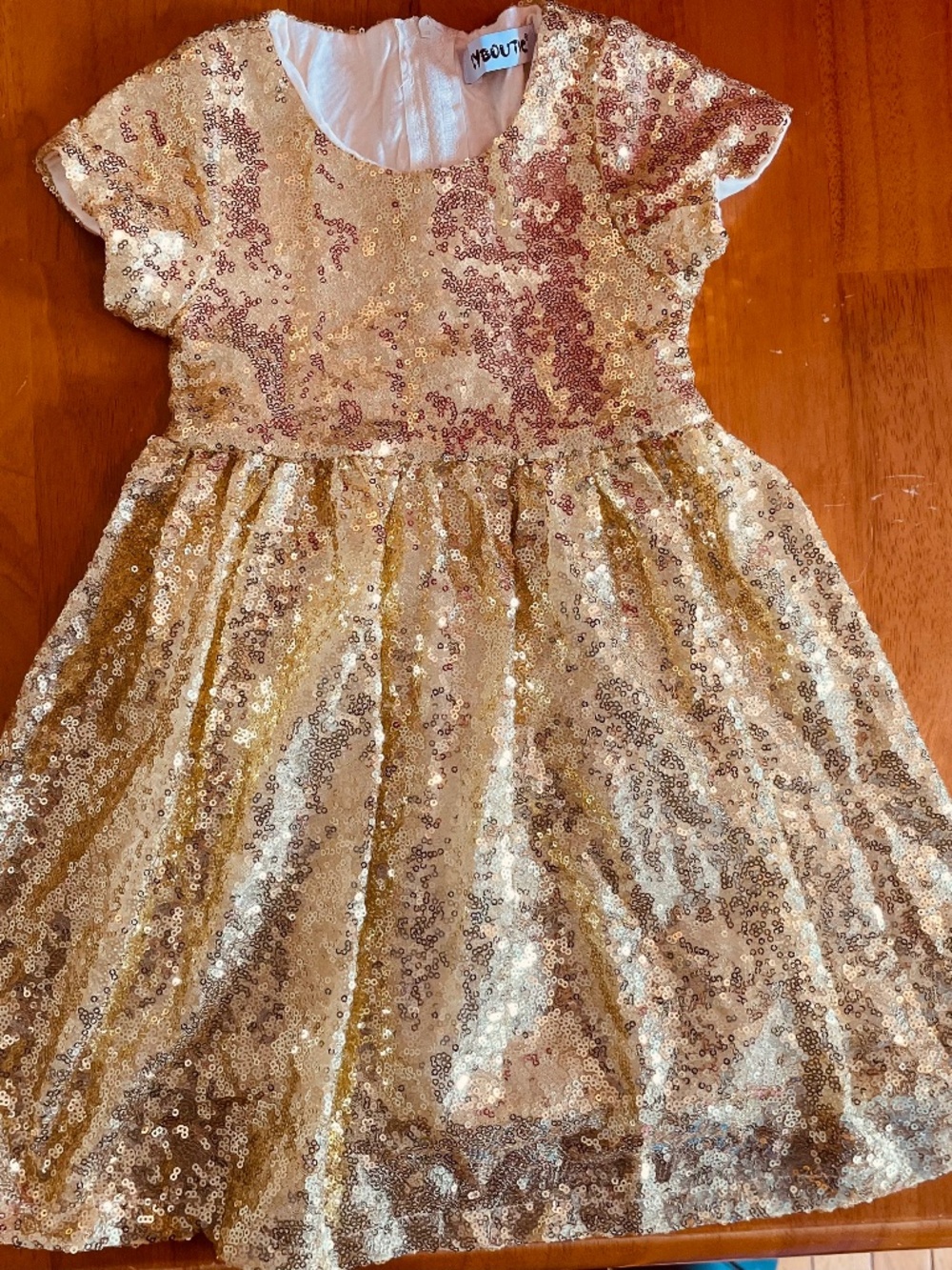 Gold sequence Dress 2T